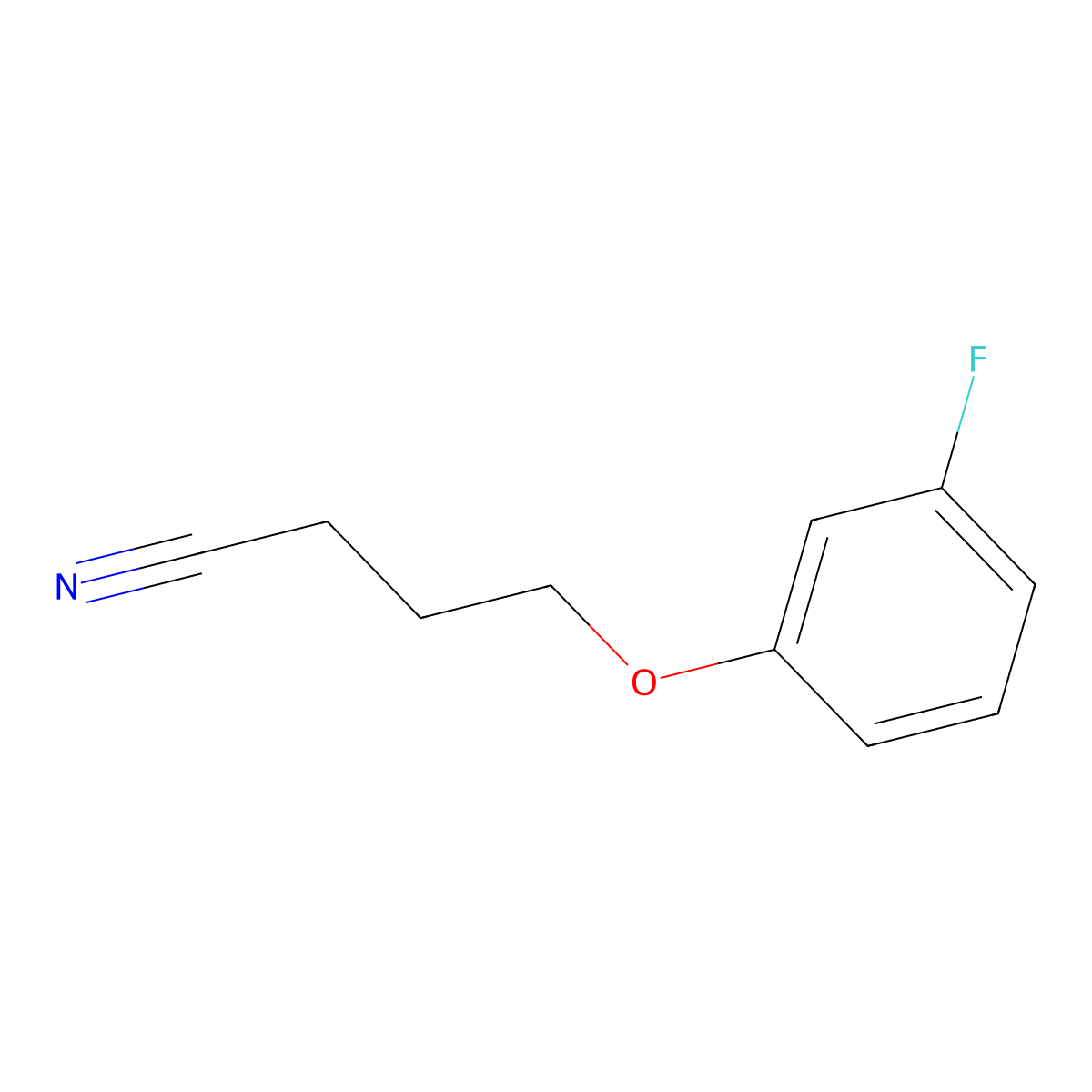 4-(3-Fluorophenoxy)butanenitrile molecular structure, CAS 1016751-19-1