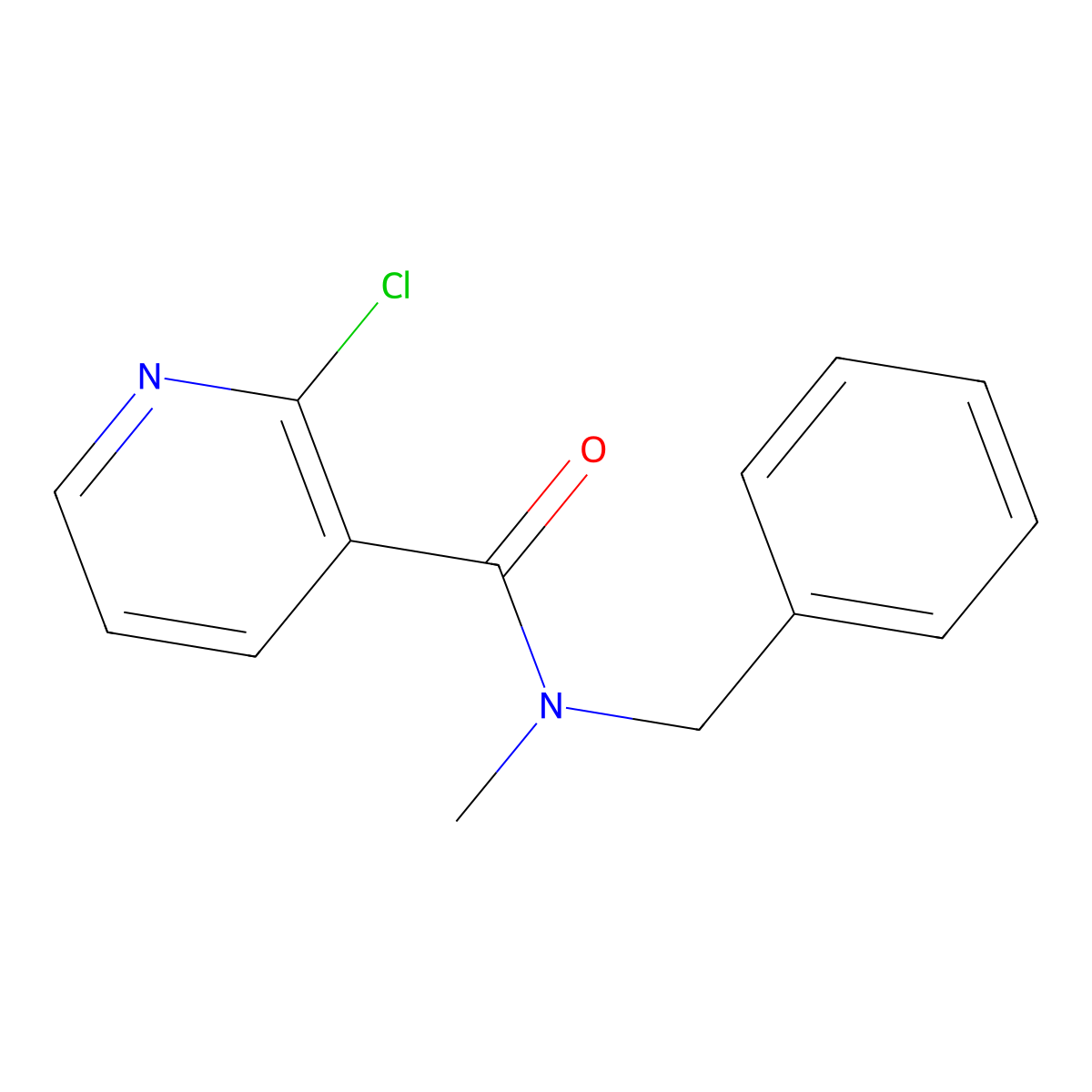 N-Benzyl-2-chloro-N-methylnicotinamide molecular structure, CAS 1016751-89-5