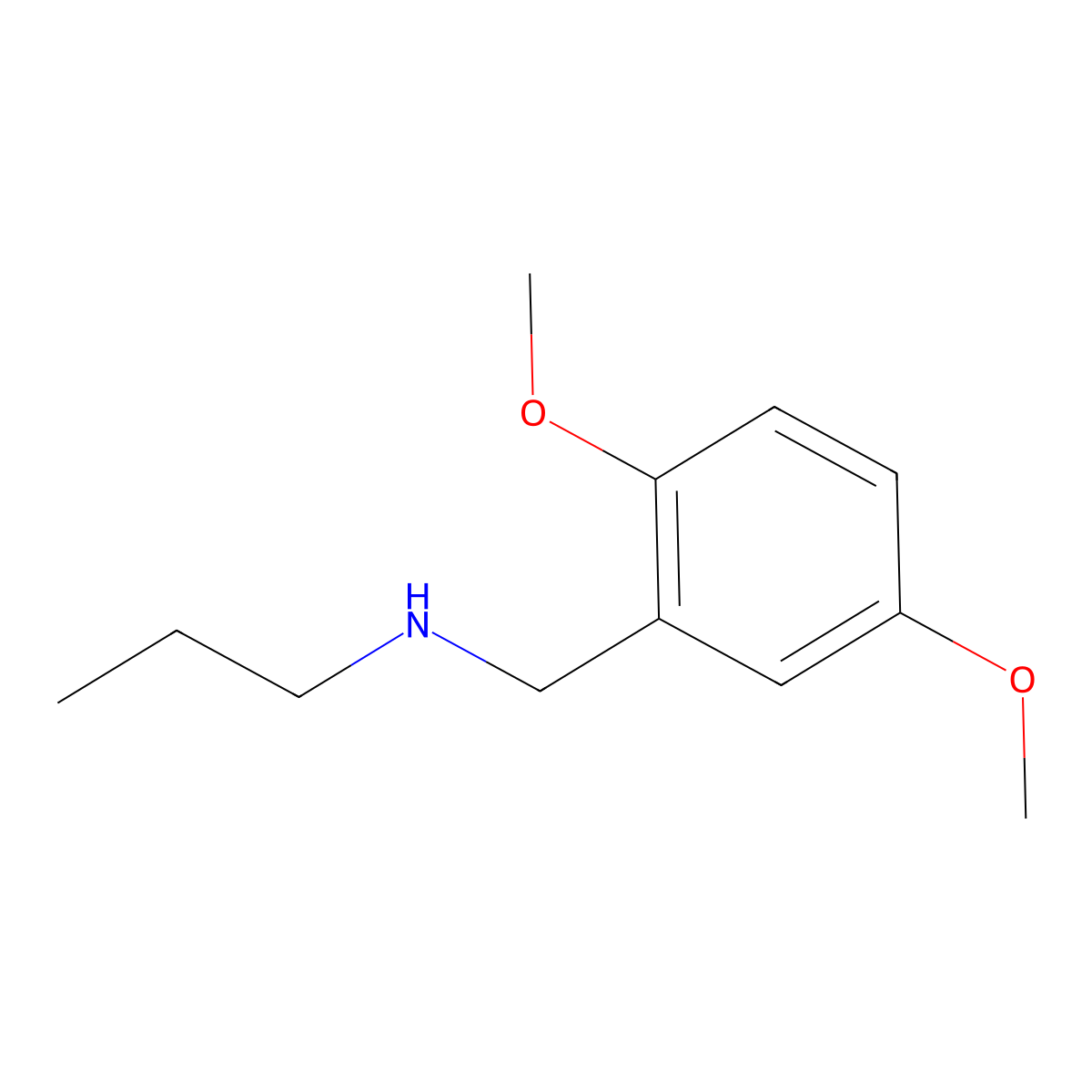 [(2,5-Dimethoxyphenyl)methyl](propyl)amine molecular structure, CAS 1016752-30-9
