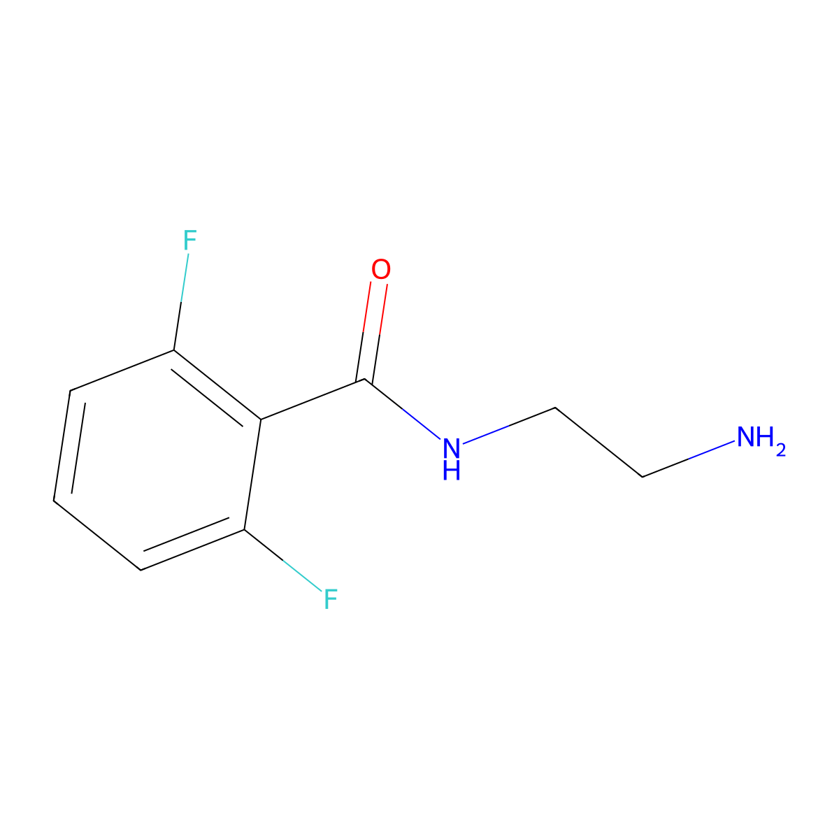 N-(2-Aminoethyl)-2,6-difluorobenzamide molecular structure, CAS 1016752-43-4