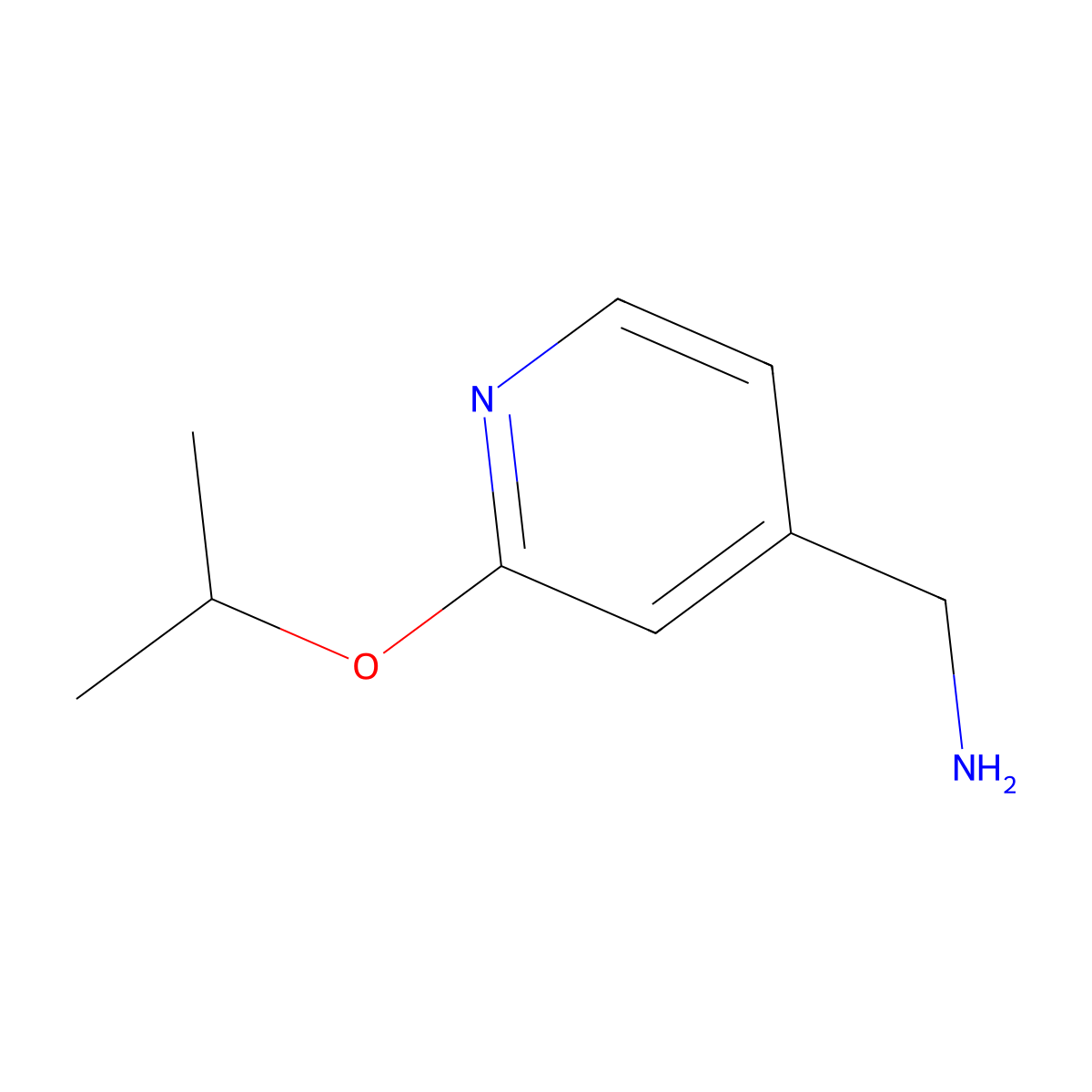 [2-(Propan-2-yloxy)pyridin-4-yl]methanamine molecular structure, CAS 1016752-74-1