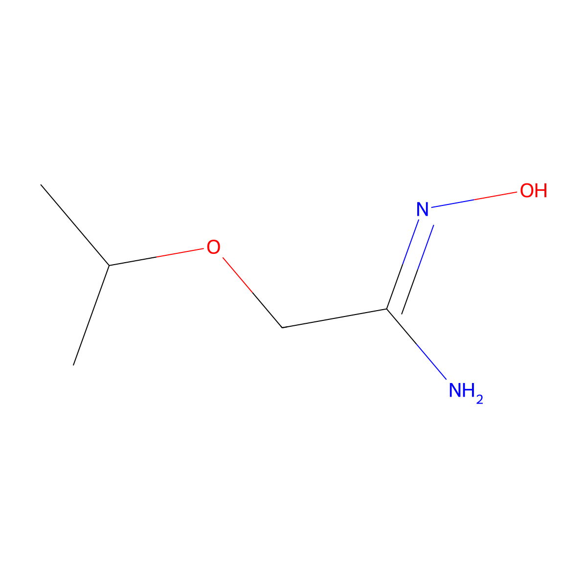 N'-hydroxy-2-(propan-2-yloxy)ethanimidamide molecular structure, CAS 1016754-49-6