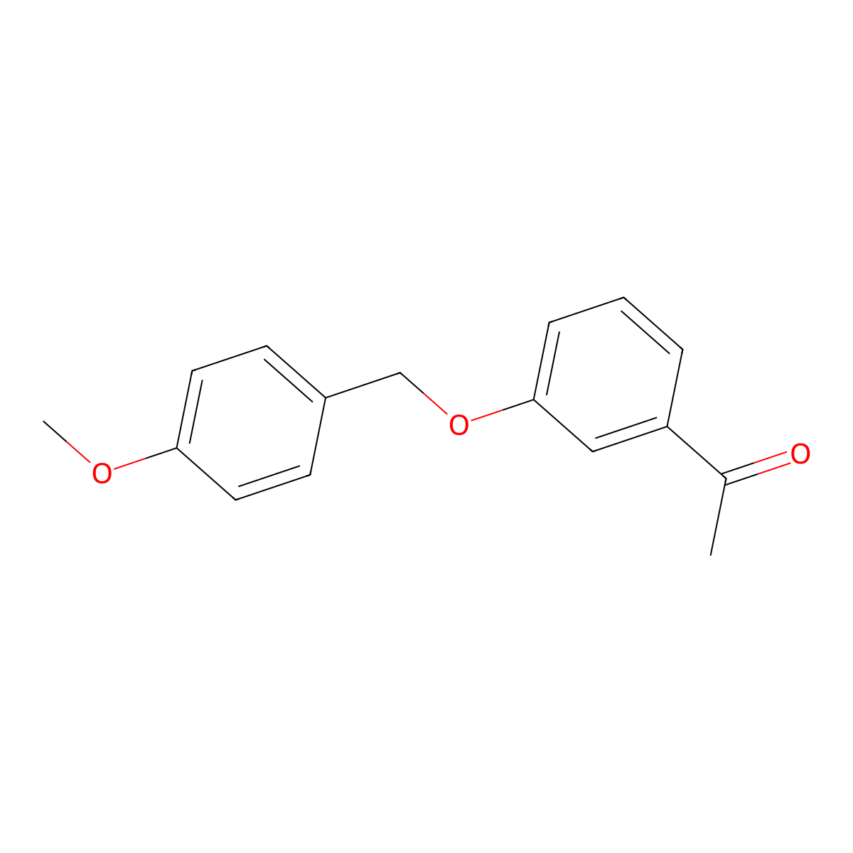 Ethanone, 1-[3-[(4-methoxyphenyl)methoxy]phenyl]- molecular structure, CAS 1016755-78-4