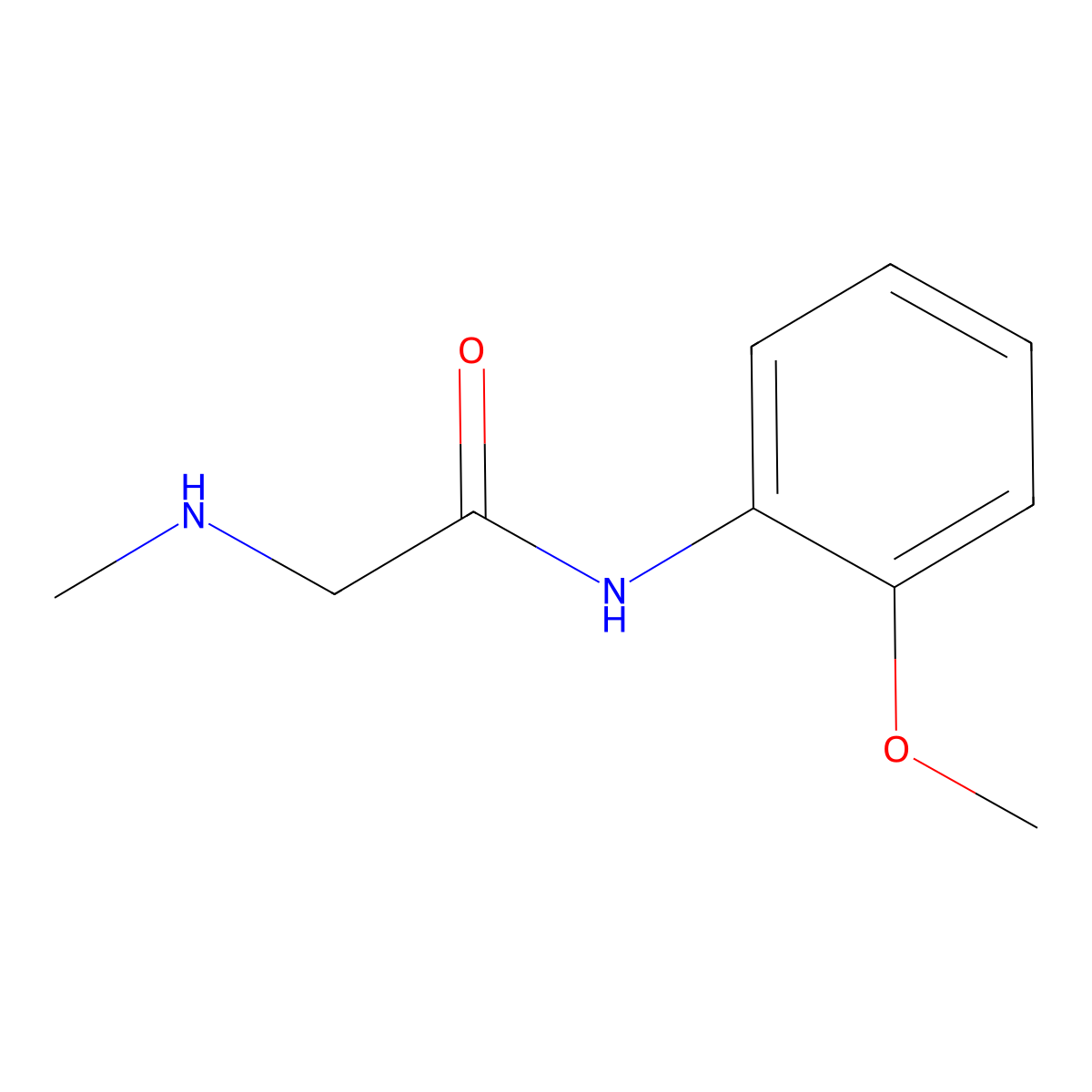 N-(2-methoxyphenyl)-2-(methylamino)acetamide molecular structure, CAS 1016756-28-7