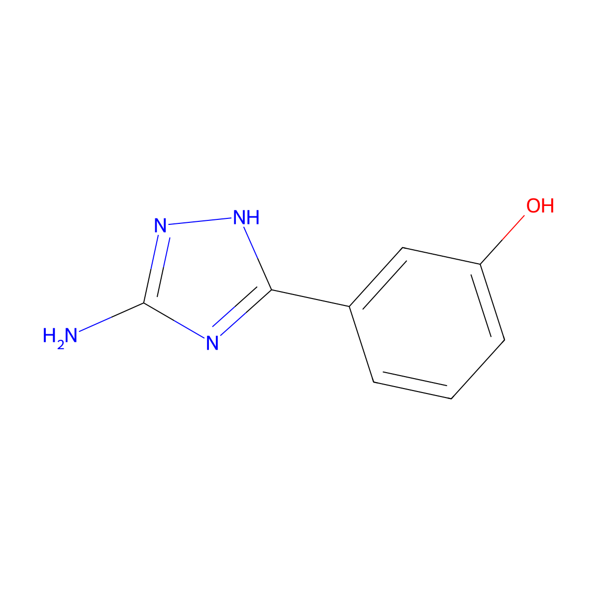 3-(5-amino-4H-1,2,4-triazol-3-yl)phenol molecular structure, CAS 1016760-91-0