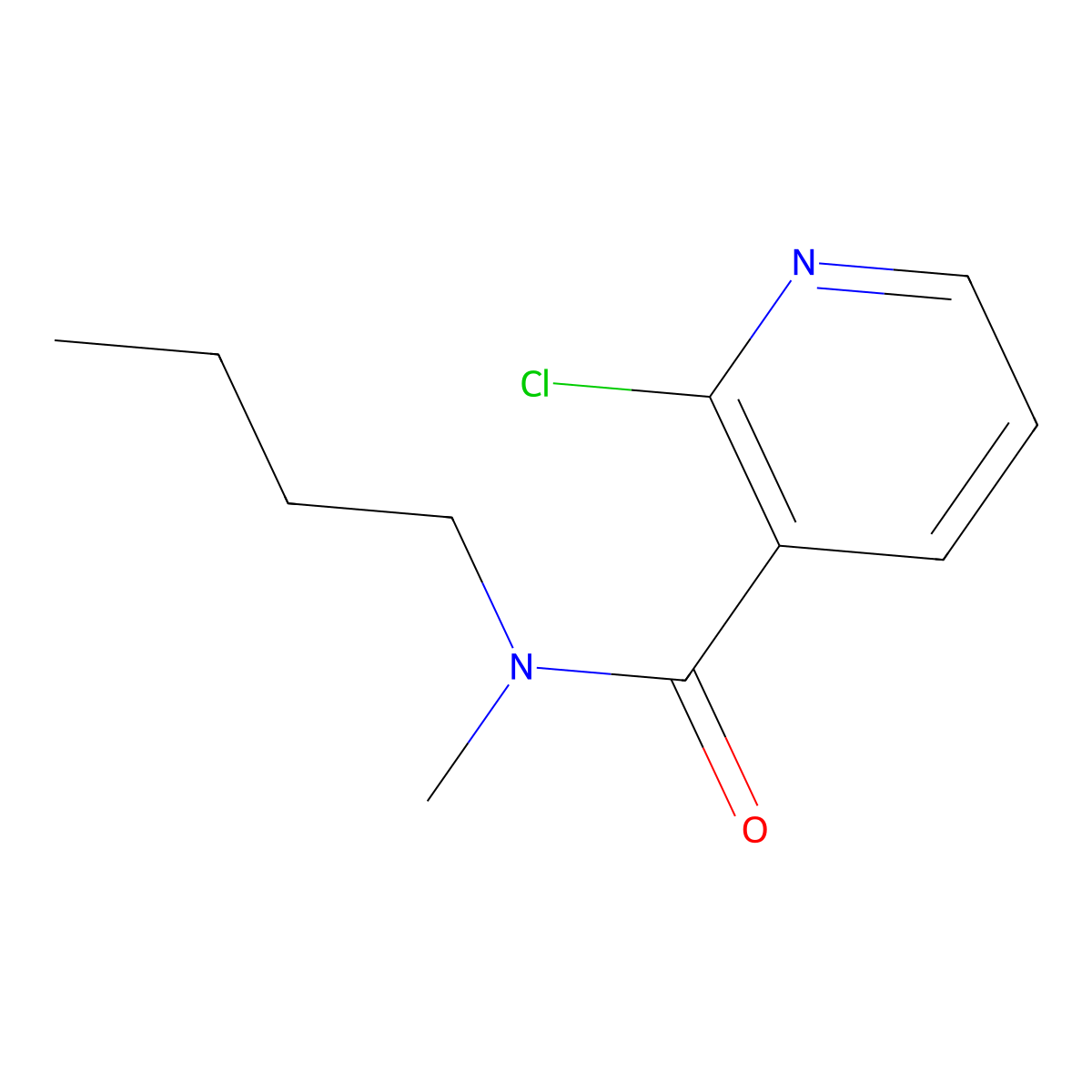 N-Butyl-2-chloro-N-methylnicotinamide molecular structure, CAS 1016761-54-8