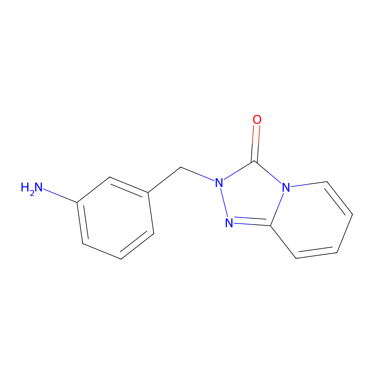 2-[(3-aminophenyl)methyl]-2H,3H-[1,2,4]triazolo[4,3-a]pyridin-3-one molecular structure, CAS 1016764-72-9