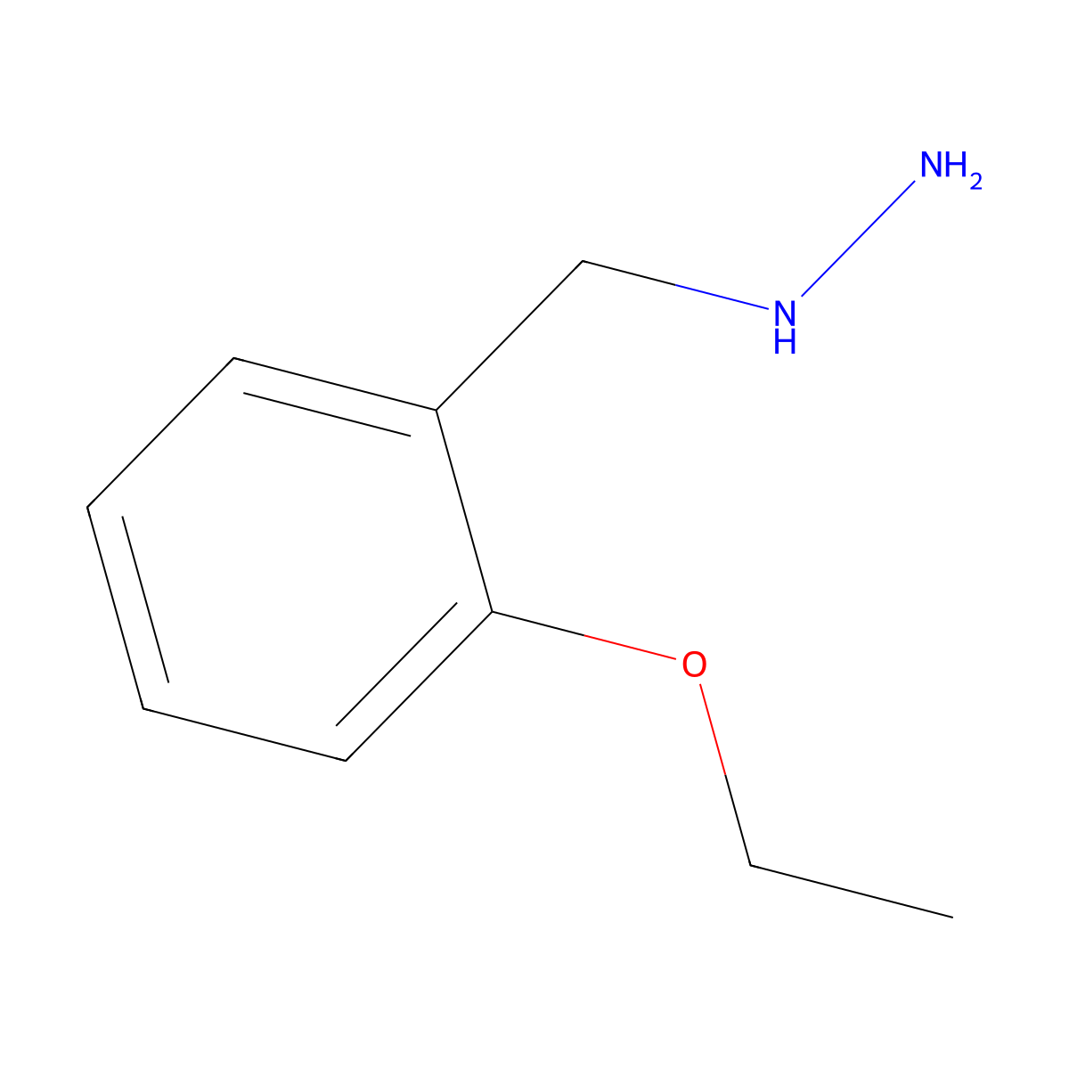 [(2-Ethoxyphenyl)methyl]hydrazine molecular structure, CAS 1016765-83-5