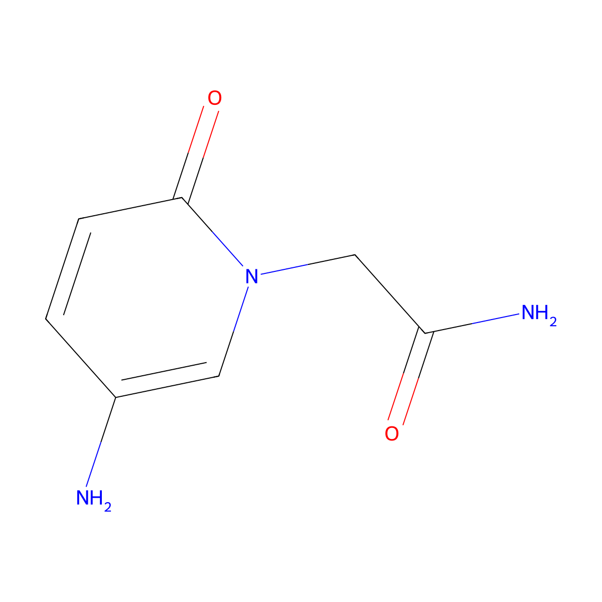 2-(5-Amino-2-oxo-1,2-dihydropyridin-1-yl)acetamide molecular structure, CAS 1016766-53-2