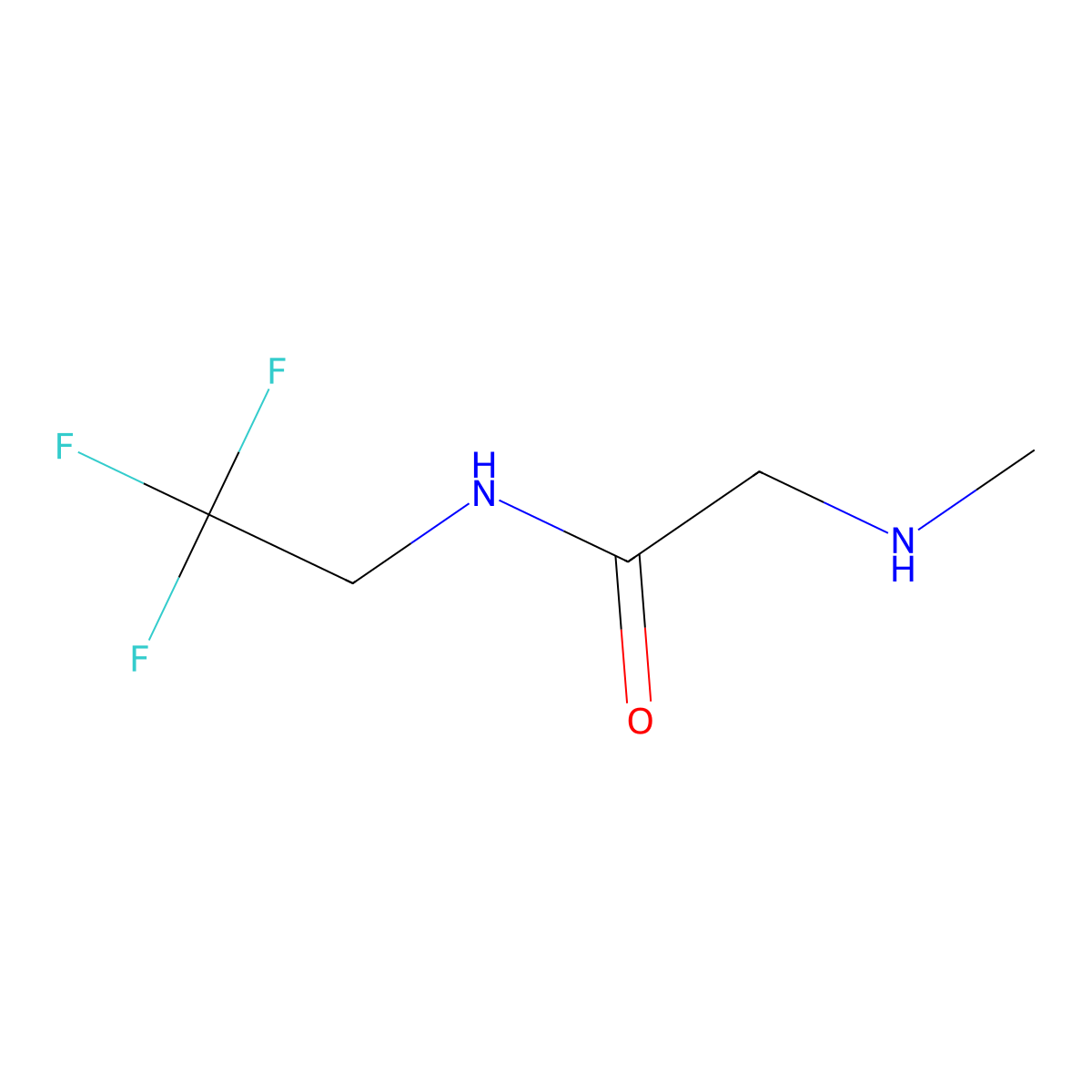 2-(methylamino)-N-(2,2,2-trifluoroethyl)acetamide molecular structure, CAS 1016768-97-0