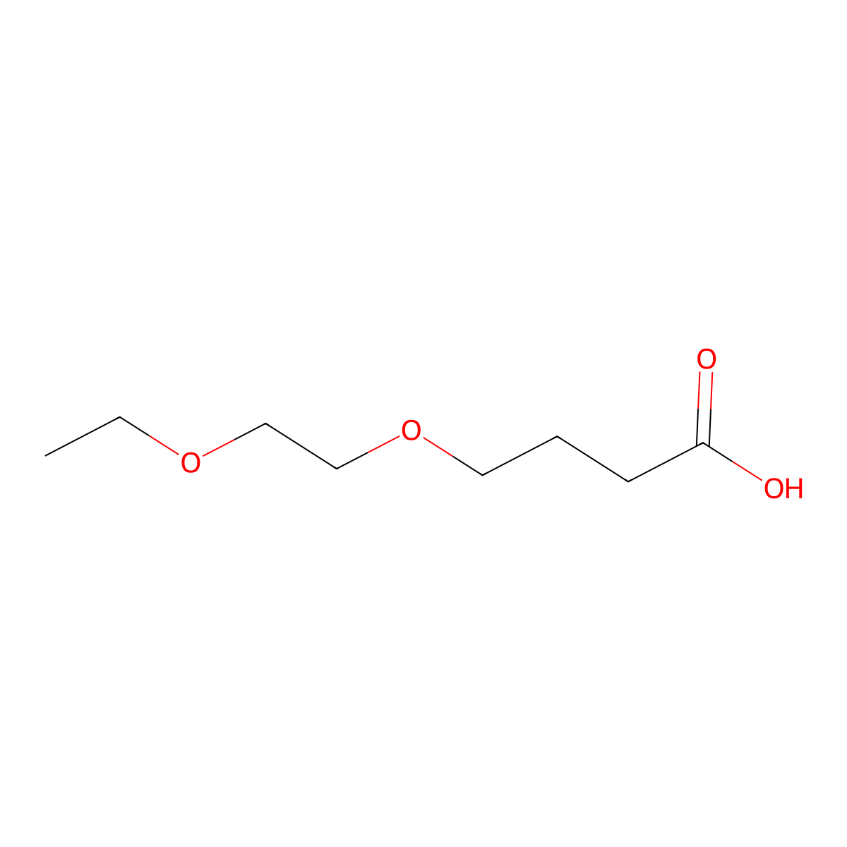 4-(2-Ethoxyethoxy)butanoic acid molecular structure, CAS 1016770-83-4