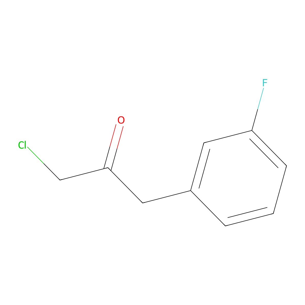 1-Chloro-3-(3-fluorophenyl)propan-2-one molecular structure, CAS 1016770-92-5