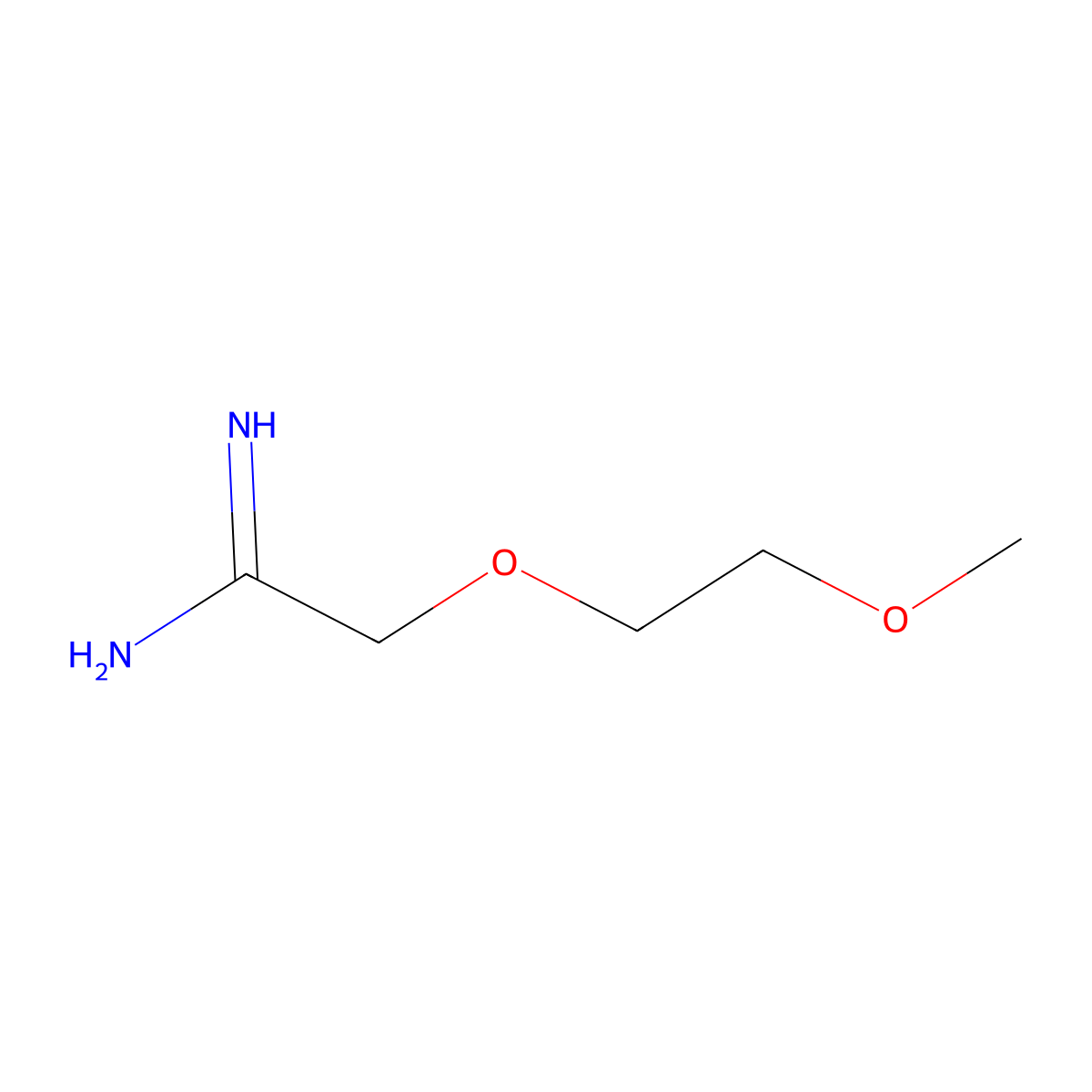 (2-Methoxyethoxy)ethanimidamide molecular structure, CAS 1016772-26-1