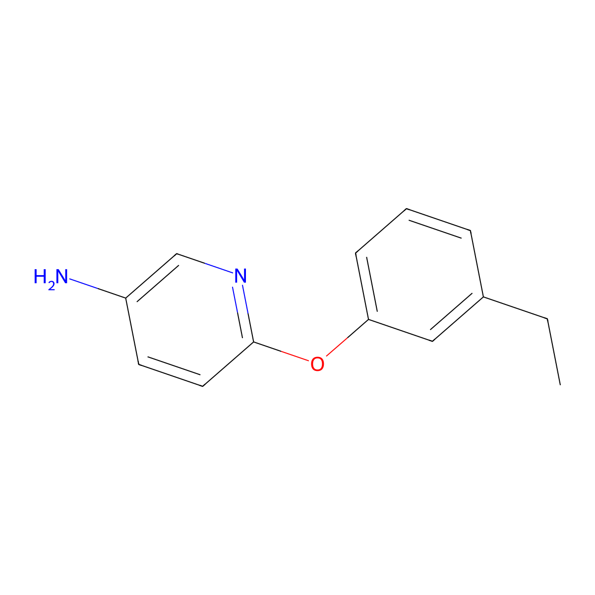 6-(3-Ethylphenoxy)pyridin-3-amine molecular structure, CAS 1016772-75-0