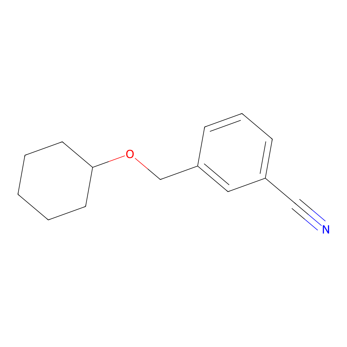 3-[(Cyclohexyloxy)methyl]benzonitrile molecular structure, CAS 1016773-55-9