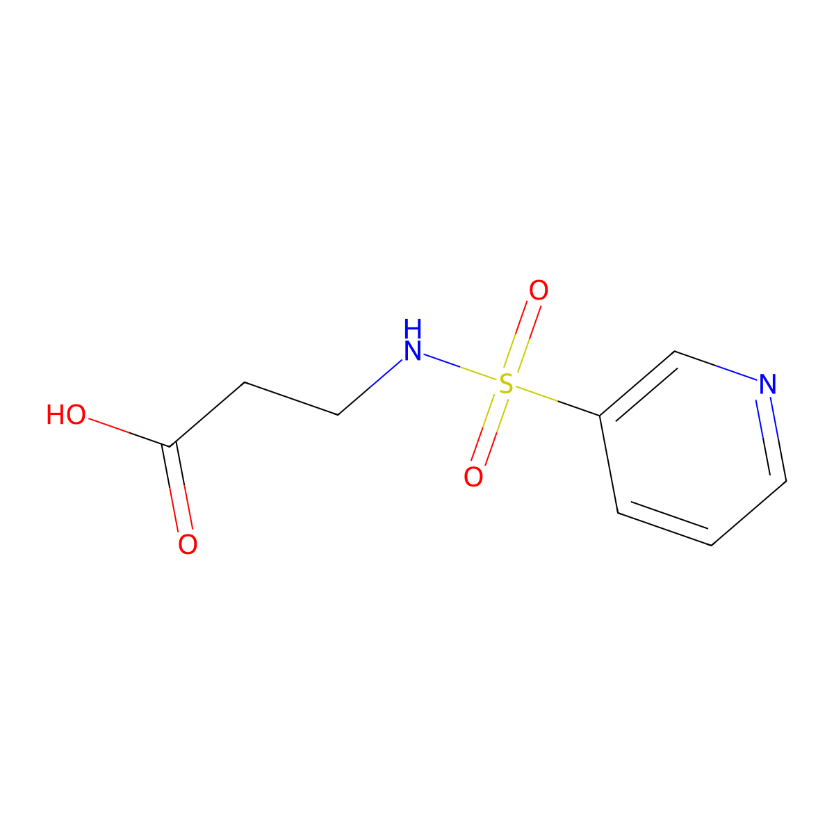 3-(Pyridine-3-sulfonamido)propanoic acid molecular structure, CAS 1016775-40-8