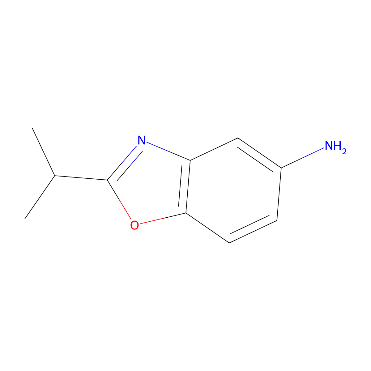 2-(Propan-2-yl)-1,3-benzoxazol-5-amine molecular structure, CAS 1016776-39-8