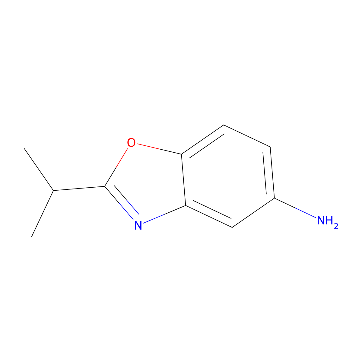 2-(Propan-2-yl)-1,3-benzoxazol-5-amine molecular structure, CAS 1016776-39-8