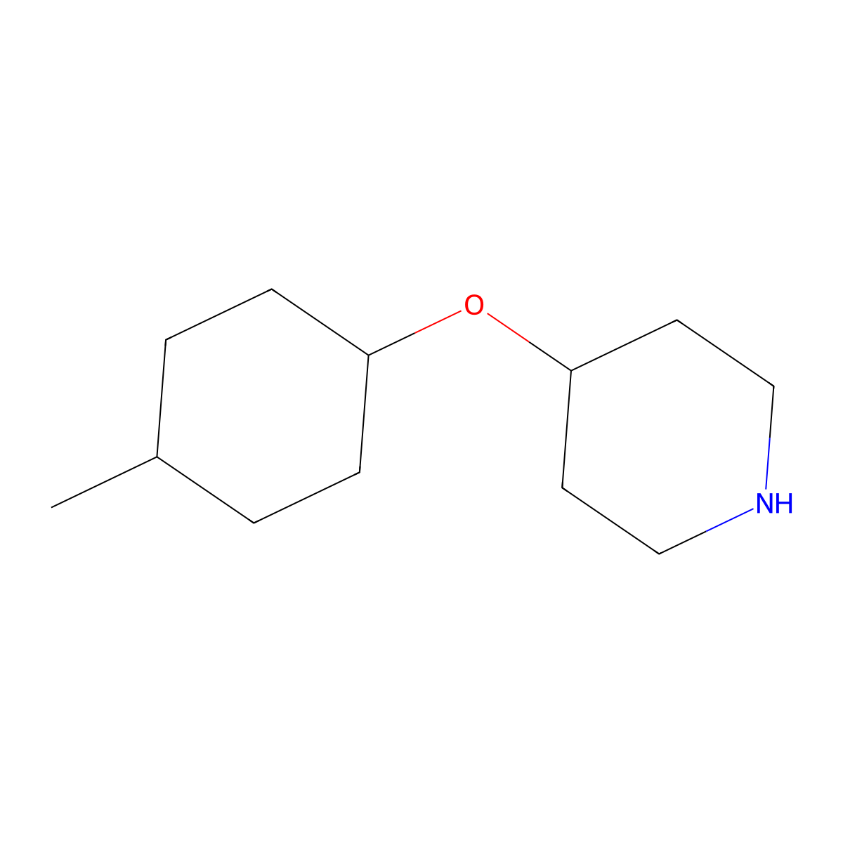 4-[(4-Methylcyclohexyl)oxy]piperidine molecular structure, CAS 1016776-51-4