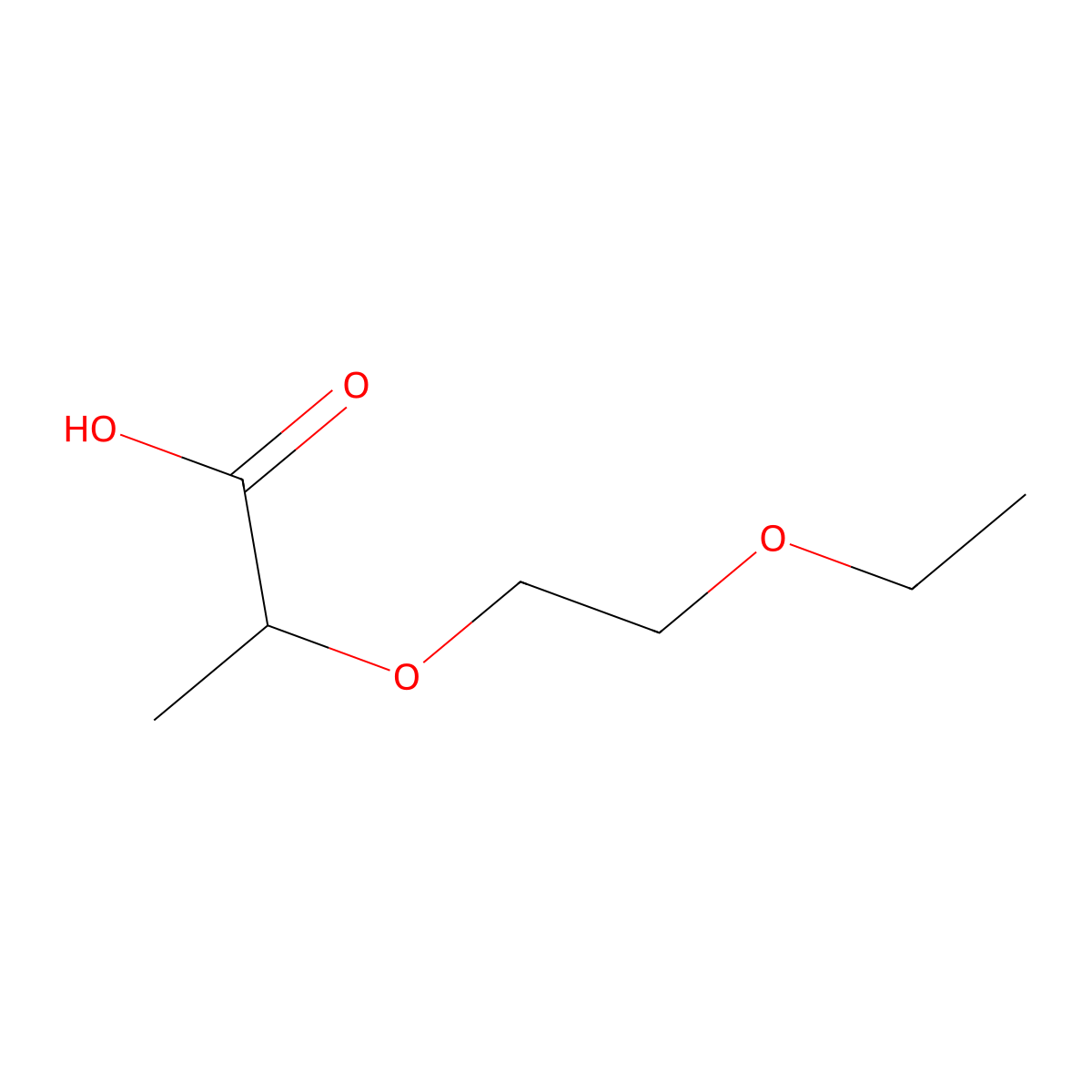 2-(2-Ethoxyethoxy)propanoic acid molecular structure, CAS 1016779-46-6