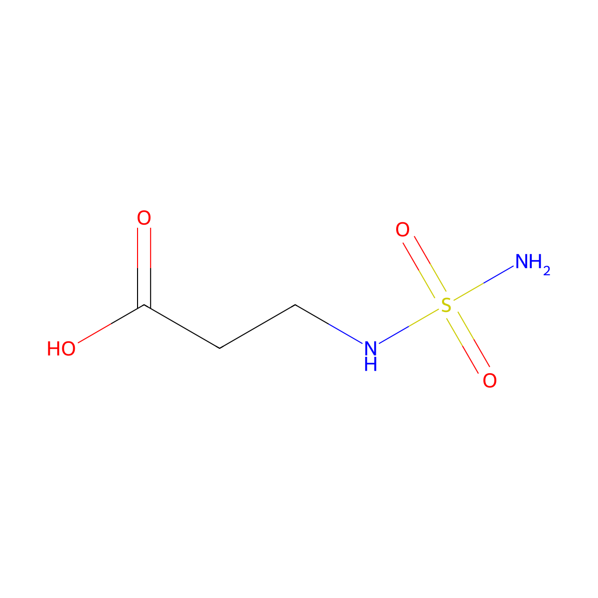 3-(Sulfamoylamino)propanoic acid molecular structure, CAS 1016780-12-3