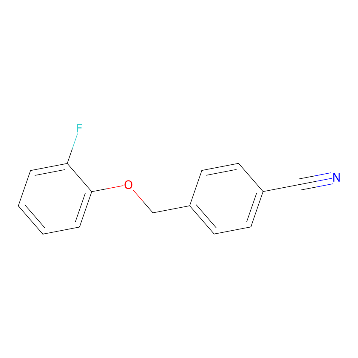 4-(2-Fluorophenoxymethyl)benzonitrile molecular structure, CAS 1016780-76-9