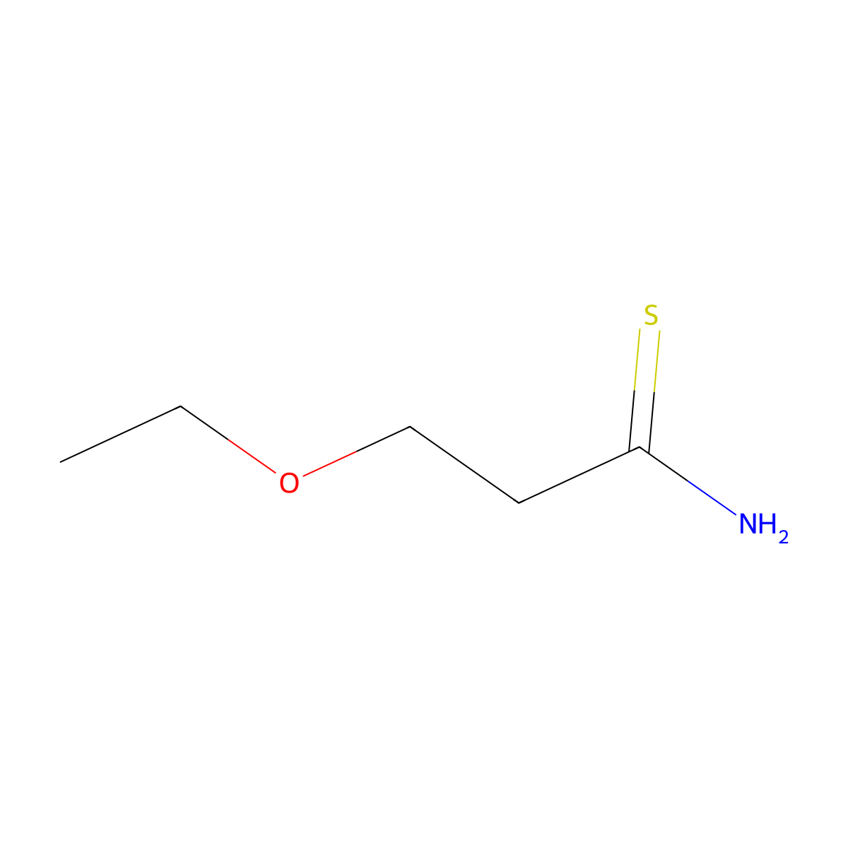 3-Ethoxypropanethioamide molecular structure, CAS 1016780-86-1