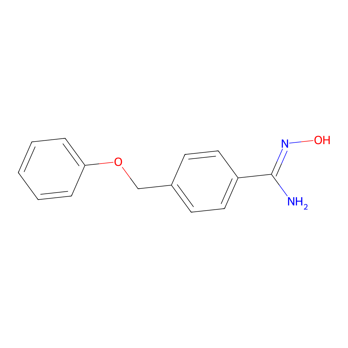 N'-hydroxy-4-(phenoxymethyl)benzene-1-carboximidamide molecular structure, CAS 1016781-58-0