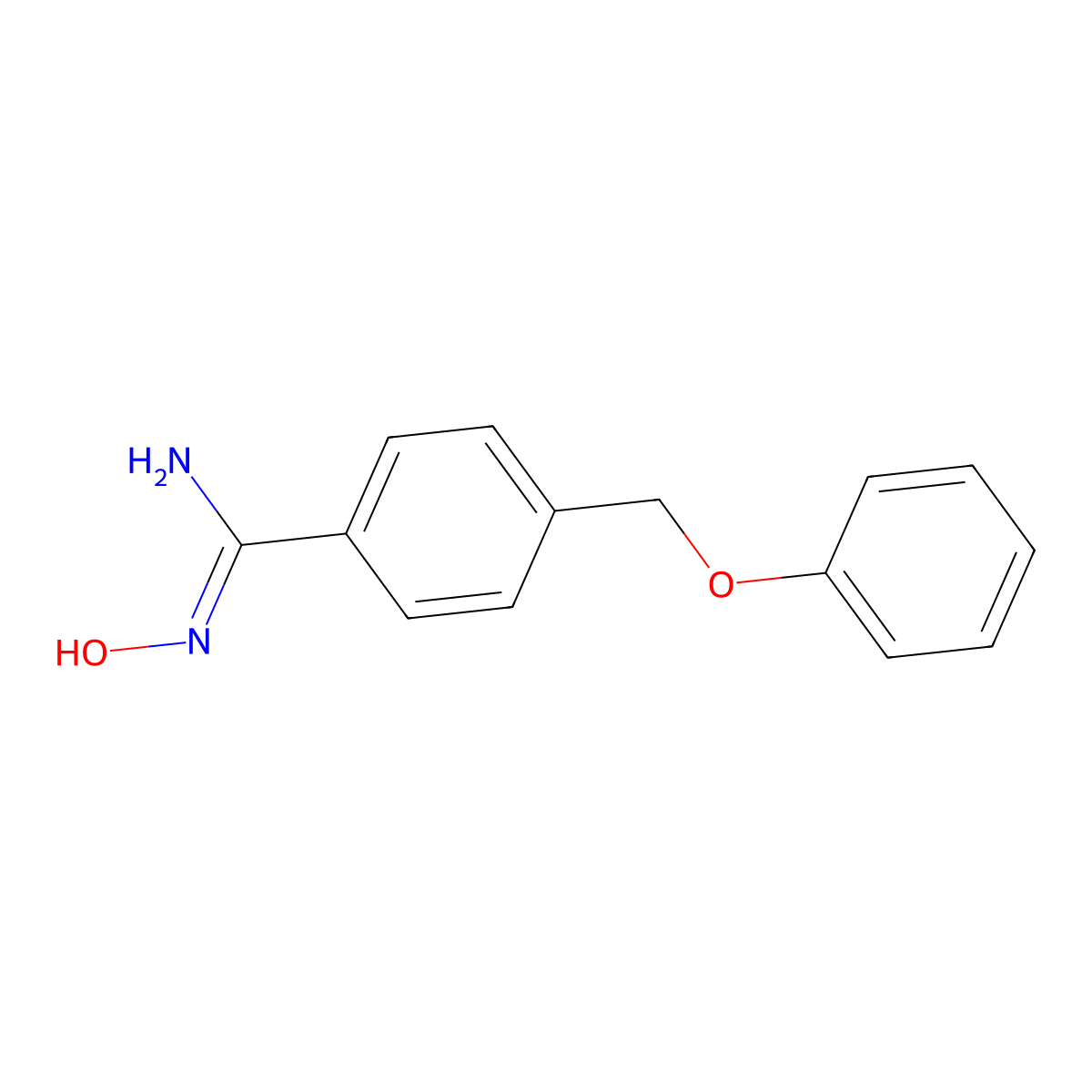 N'-hydroxy-4-(phenoxymethyl)benzene-1-carboximidamide molecular structure, CAS 1016781-58-0