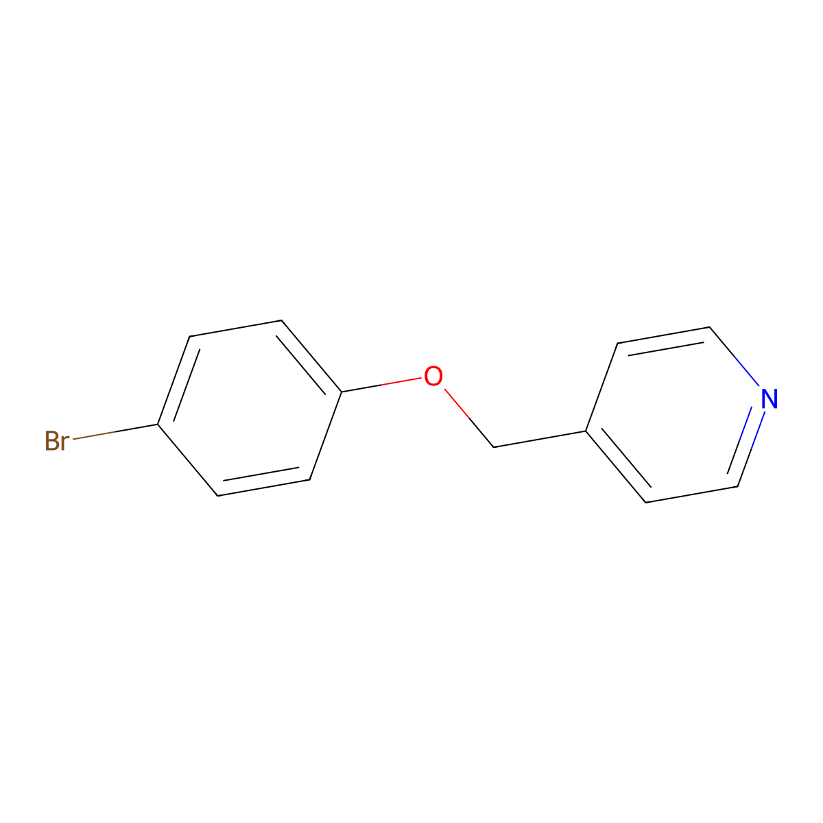 4-(4-Bromophenoxymethyl)pyridine molecular structure, CAS 1016783-69-9
