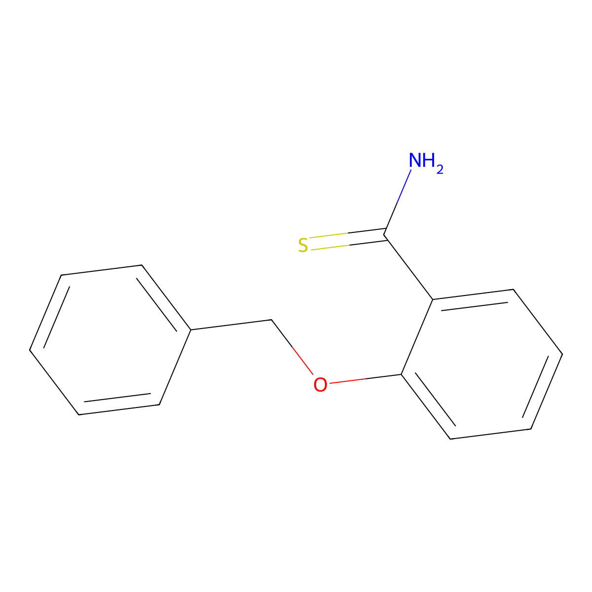 2-(Benzyloxy)benzene-1-carbothioamide molecular structure, CAS 1016789-74-4