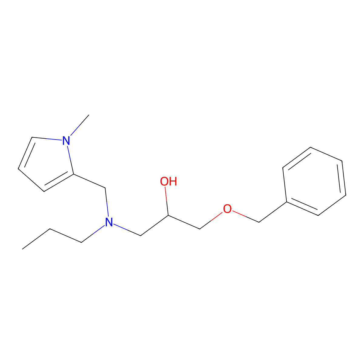 [3-(Benzyloxy)-2-hydroxypropyl][(1-methyl-1H-pyrrol-2-YL)methyl]propylamine molecular structure, CAS 1016790-52-5