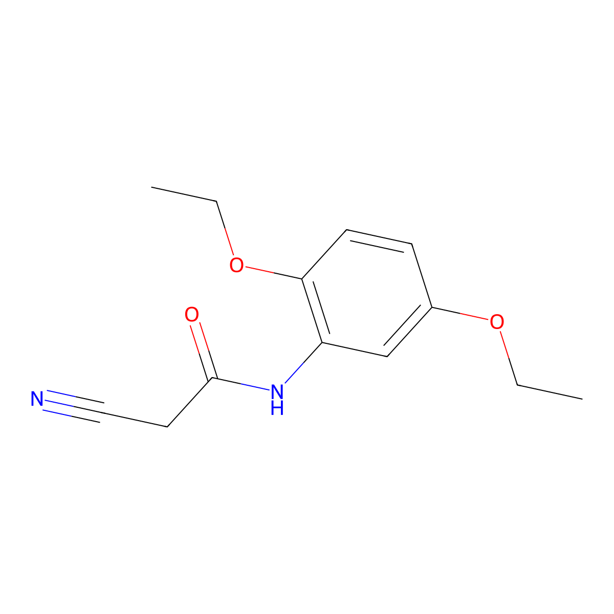 2-Cyano-N-(2,5-diethoxyphenyl)acetamide molecular structure, CAS 1016793-22-8