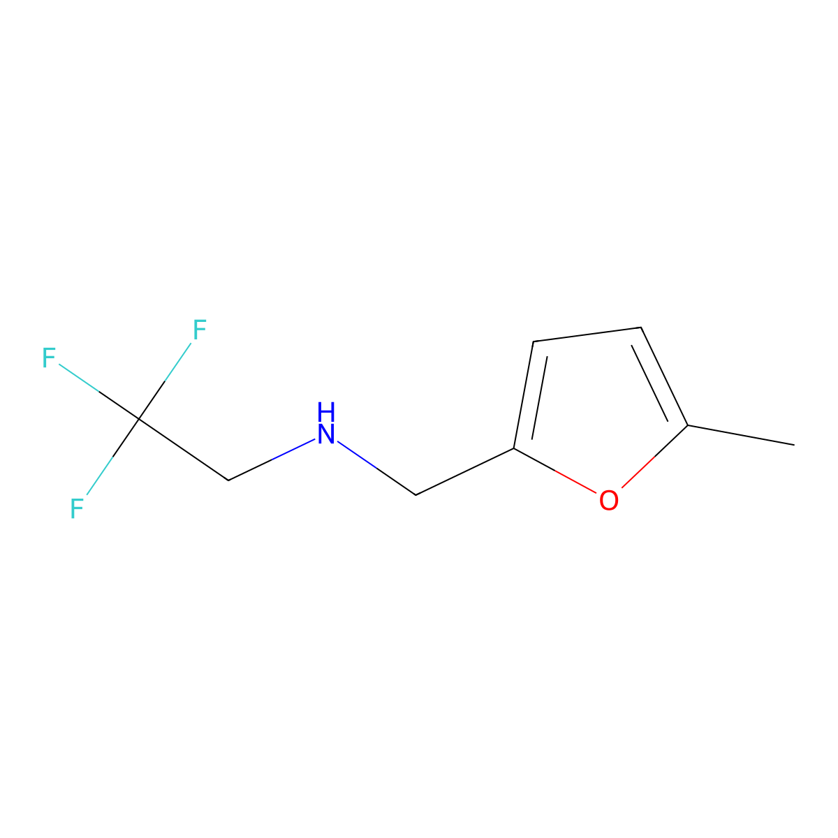 [(5-Methylfuran-2-yl)methyl](2,2,2-trifluoroethyl)amine molecular structure, CAS 1016793-67-1