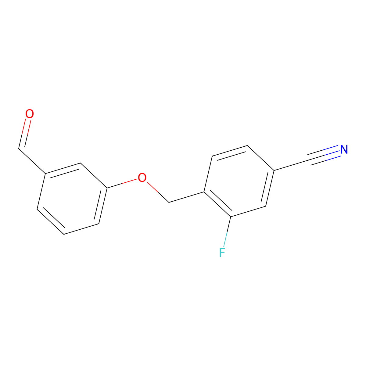 3-(4-Cyano-2-fluorobenzyloxy)benzaldehyde molecular structure, CAS 1016797-05-9