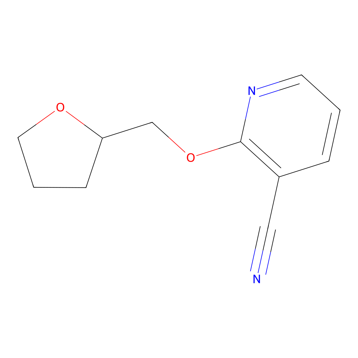 2-[(Oxolan-2-yl)methoxy]pyridine-3-carbonitrile molecular structure, CAS 1016799-33-9