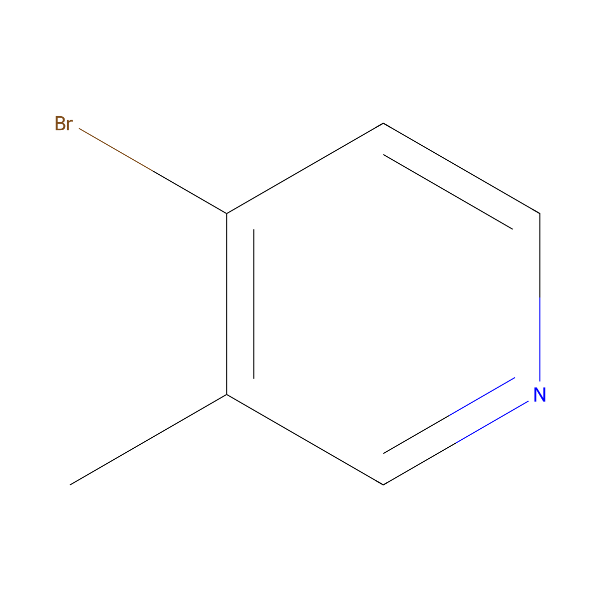 4-Bromo-3-methylpyridine molecular structure, CAS 10168-00-0