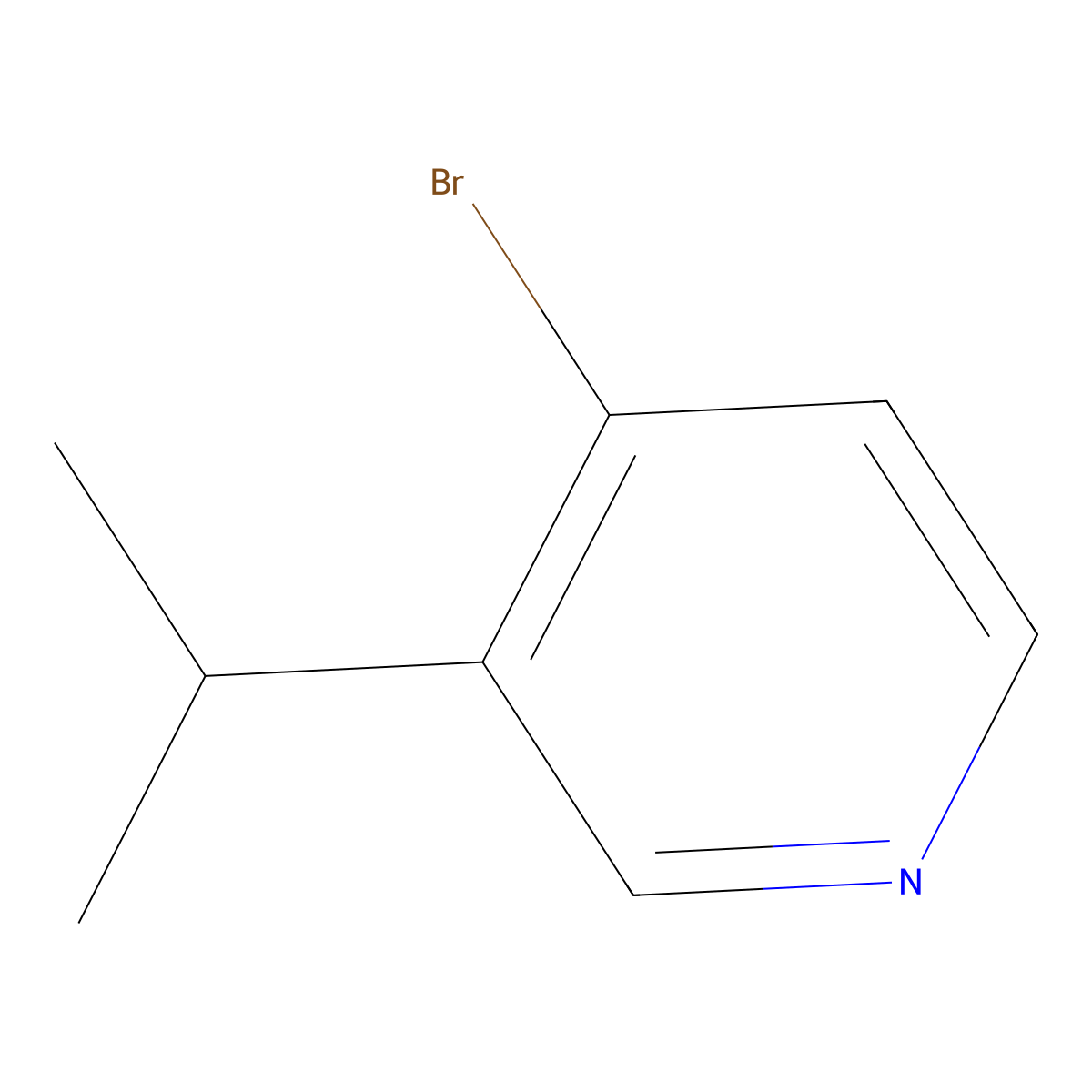 4-Bromo-3-isopropylpyridine molecular structure, CAS 10168-01-1