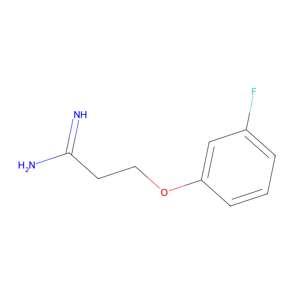 3-(3-Fluorophenoxy)propanimidamide molecular structure, CAS 1016800-28-4