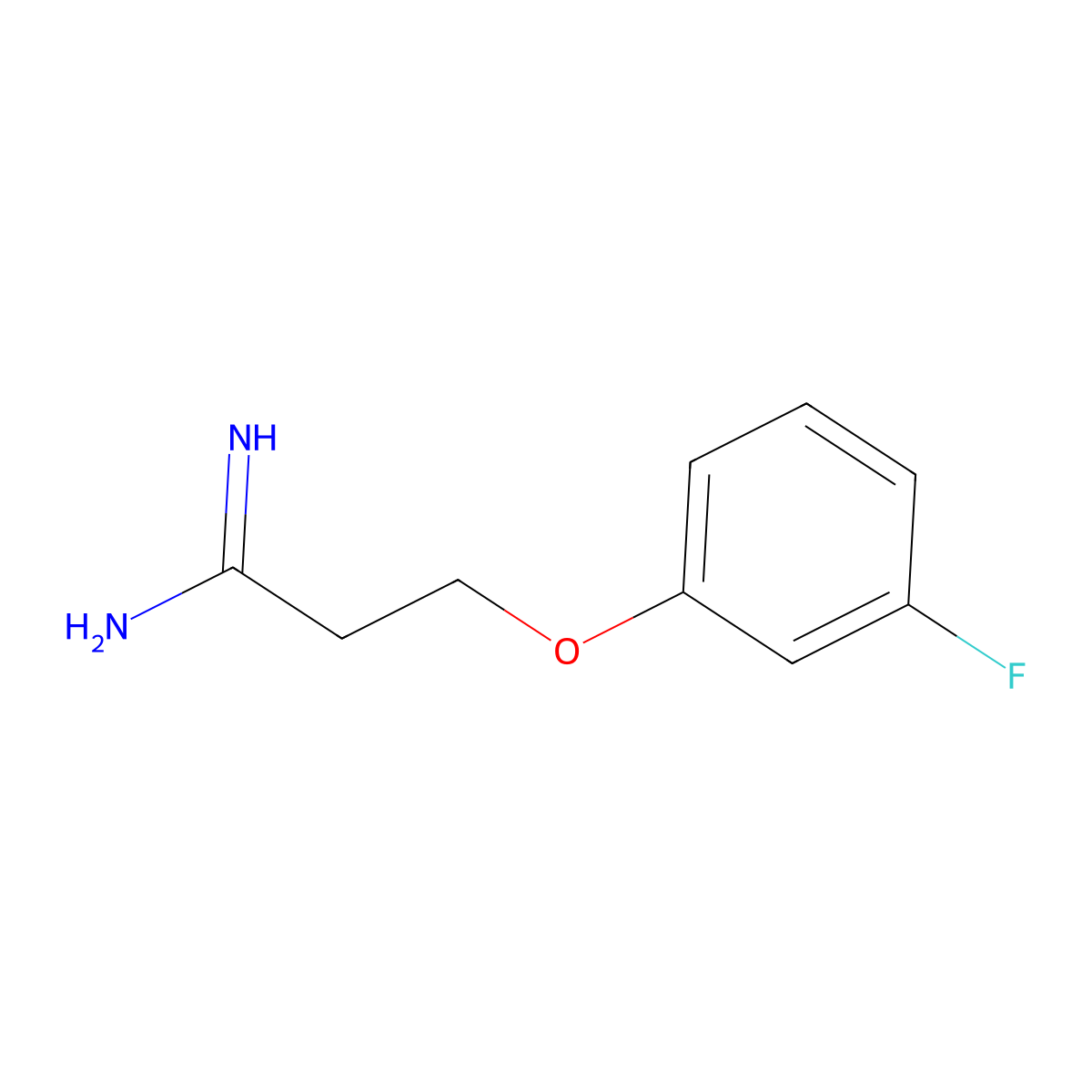 3-(3-Fluorophenoxy)propanimidamide molecular structure, CAS 1016800-28-4