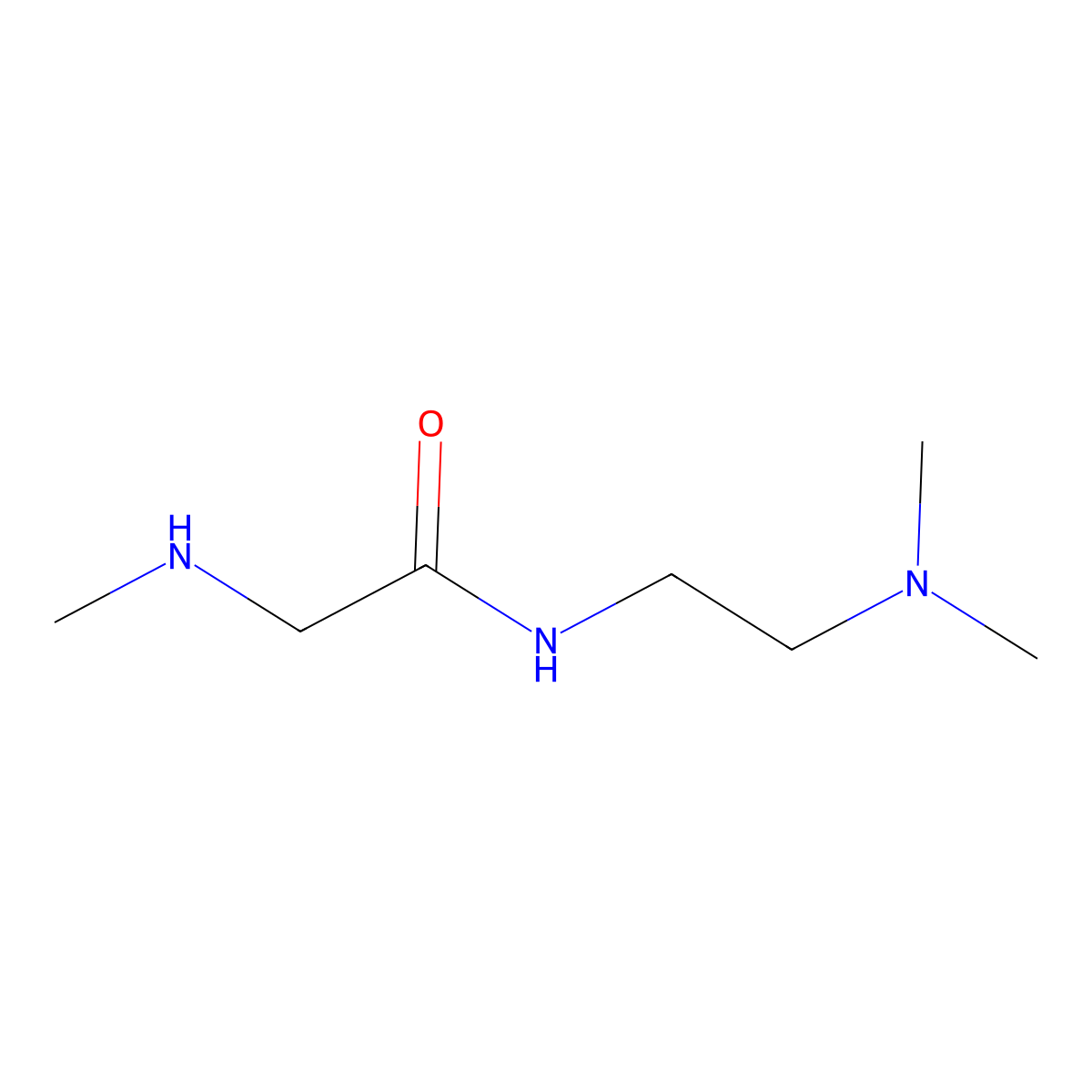 N-[2-(dimethylamino)ethyl]-2-(methylamino)acetamide molecular structure, CAS 1016800-40-0