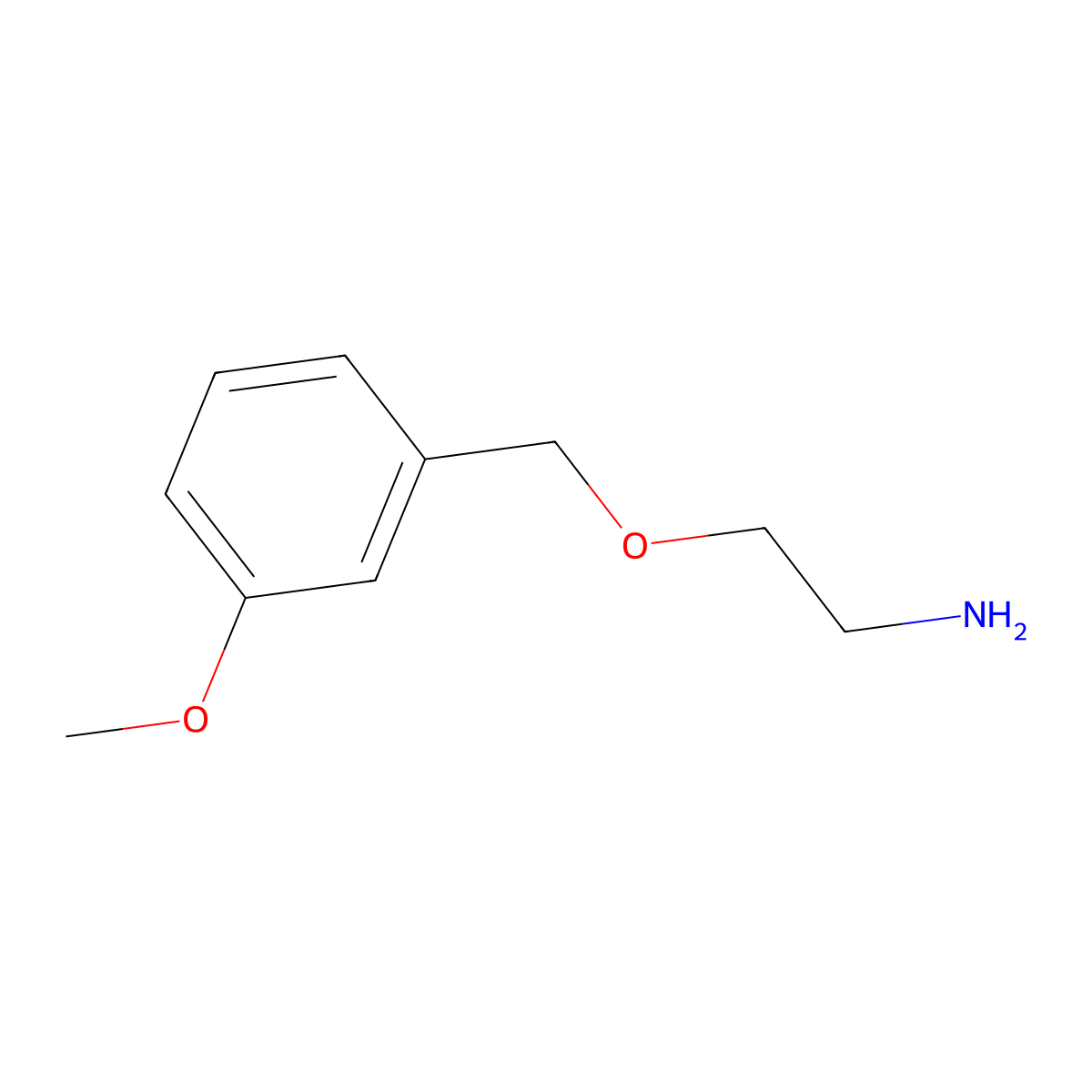 2-[(3-Methoxyphenyl)methoxy]ethan-1-amine molecular structure, CAS 1016802-36-0