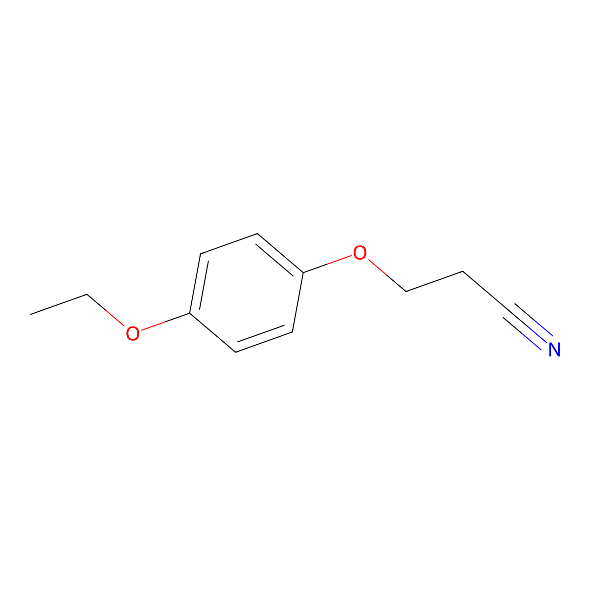 3-(4-Ethoxyphenoxy)propanenitrile molecular structure, CAS 1016803-66-9