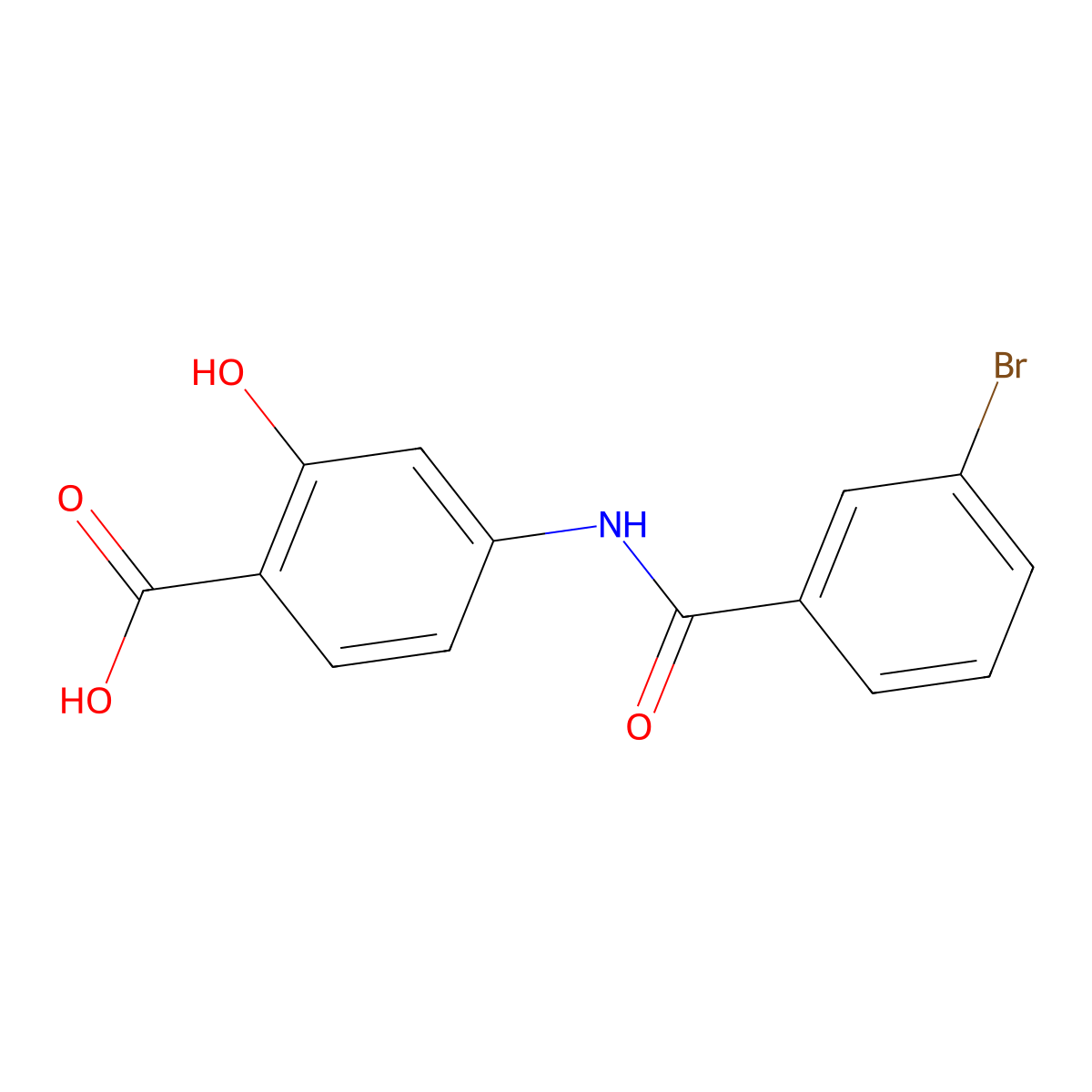 4-(3-Bromobenzamido)-2-hydroxybenzoic acid molecular structure, CAS 1016804-16-2