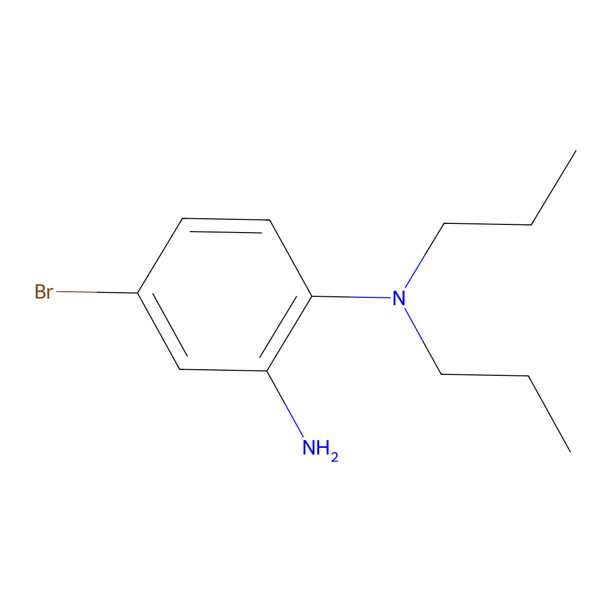 4-Bromo-N1,N1-dipropylbenzene-1,2-diamine molecular structure, CAS 1016805-18-7
