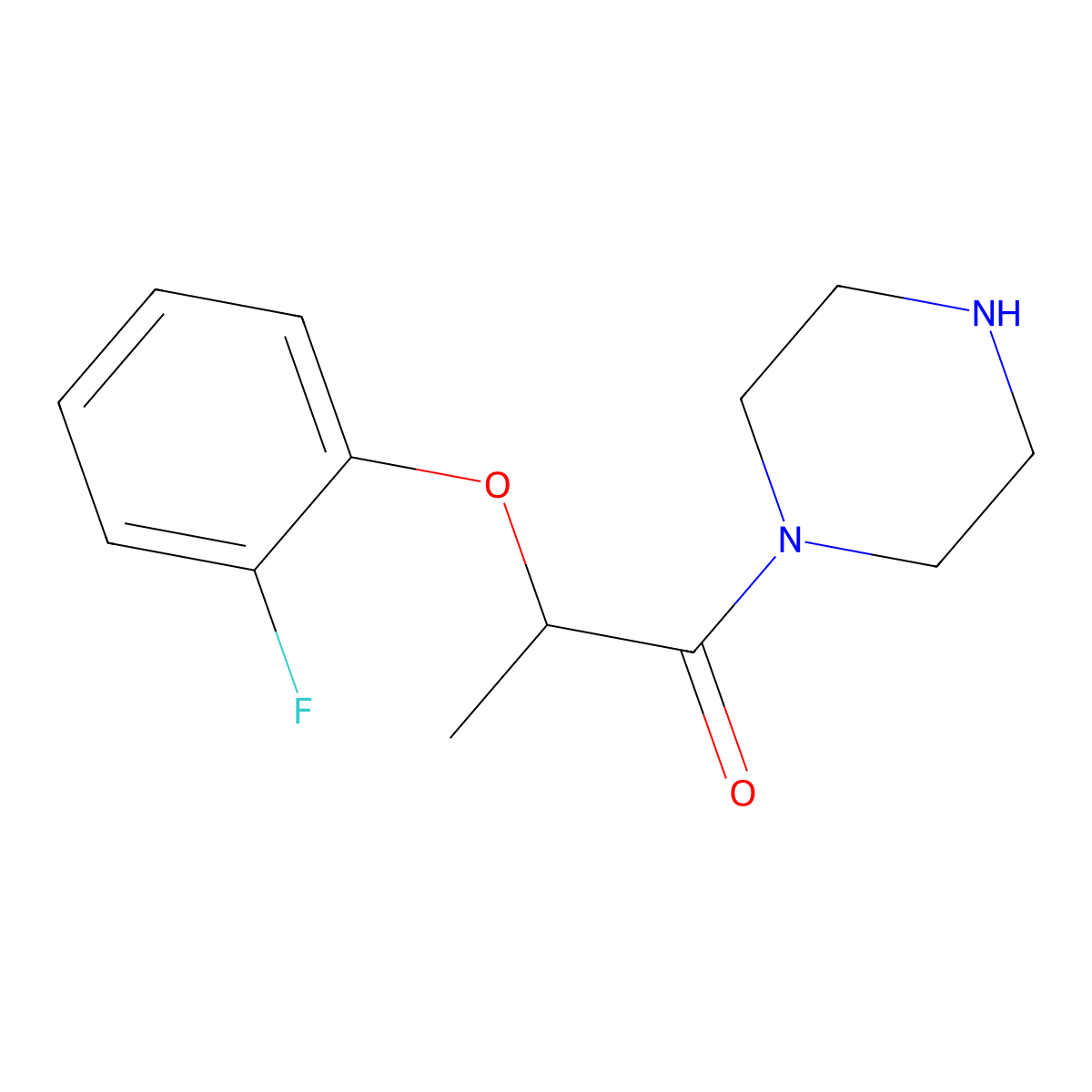 2-(2-Fluorophenoxy)-1-(piperazin-1-YL)propan-1-one molecular structure, CAS 1016806-02-2