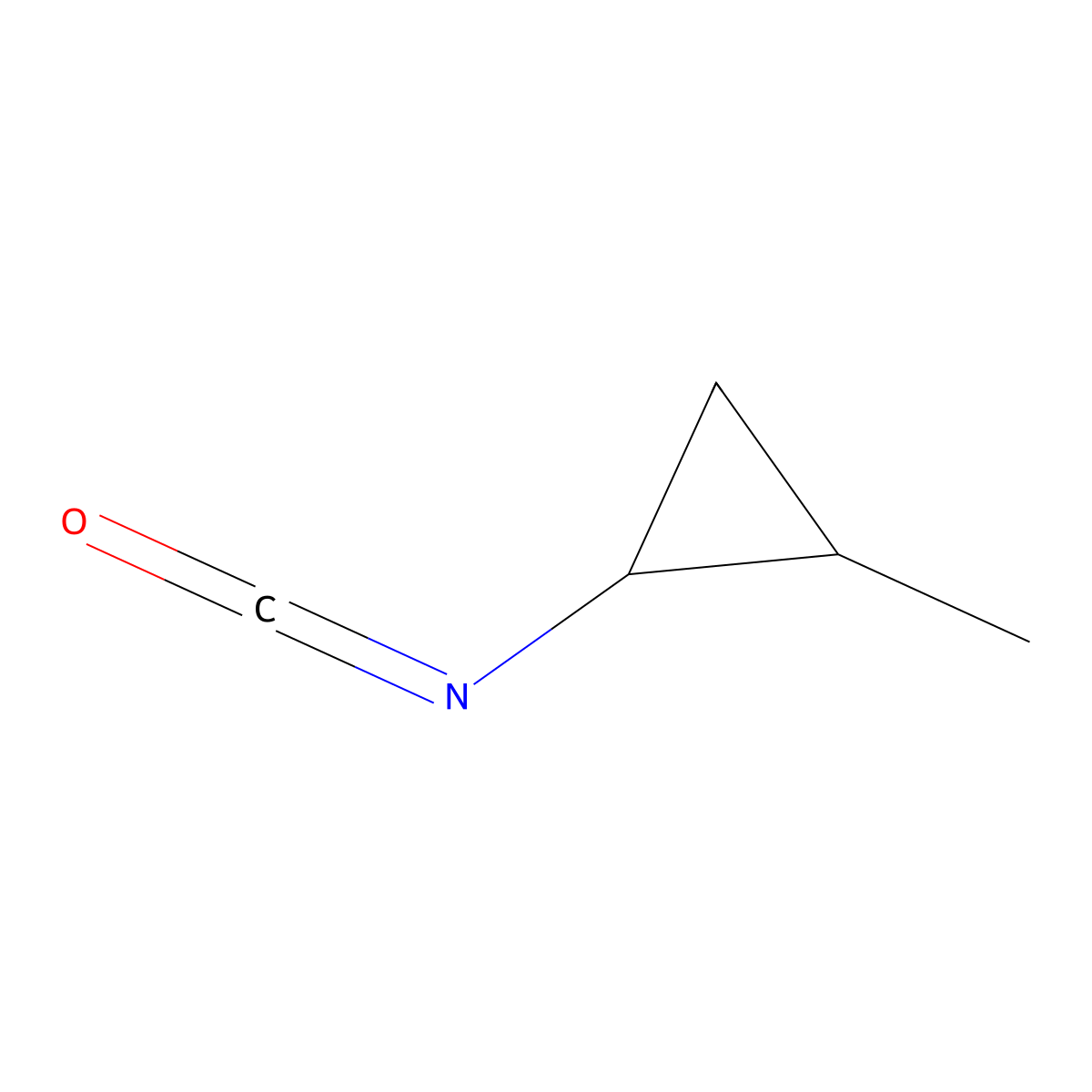 1-Isocyanato-2-methylcyclopropane molecular structure, CAS 1016807-38-7