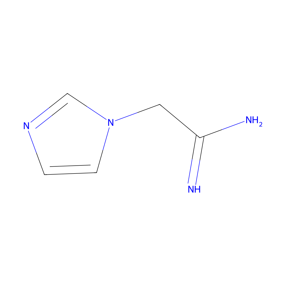 2-(1H-Imidazol-1-yl)acetimidamide molecular structure, CAS 1016807-59-2