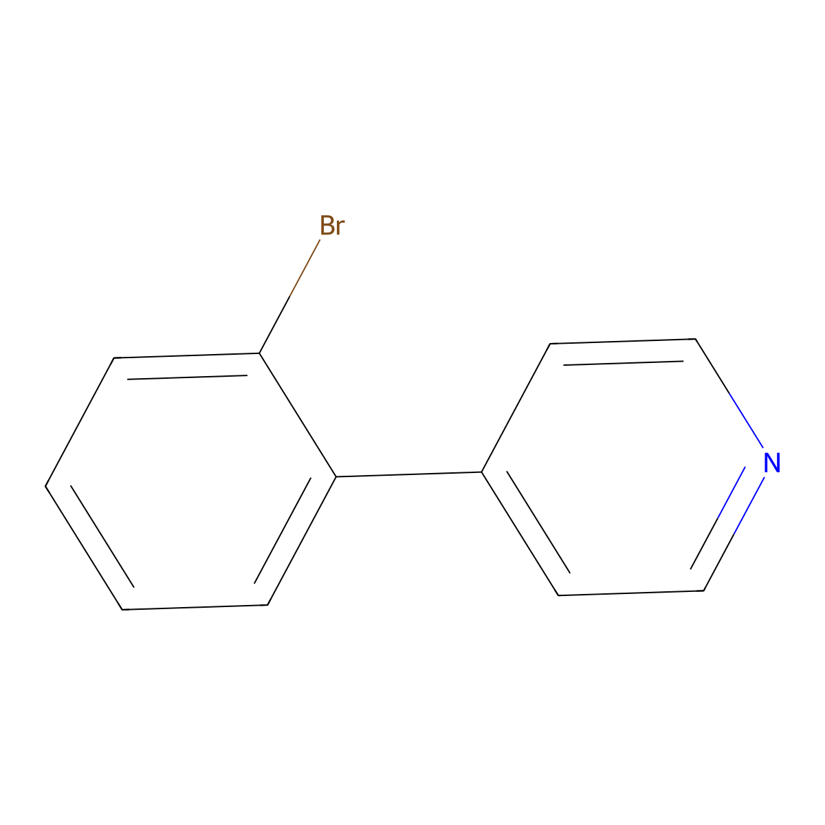 4-(2-Bromophenyl)pyridine molecular structure, CAS 101681-34-9