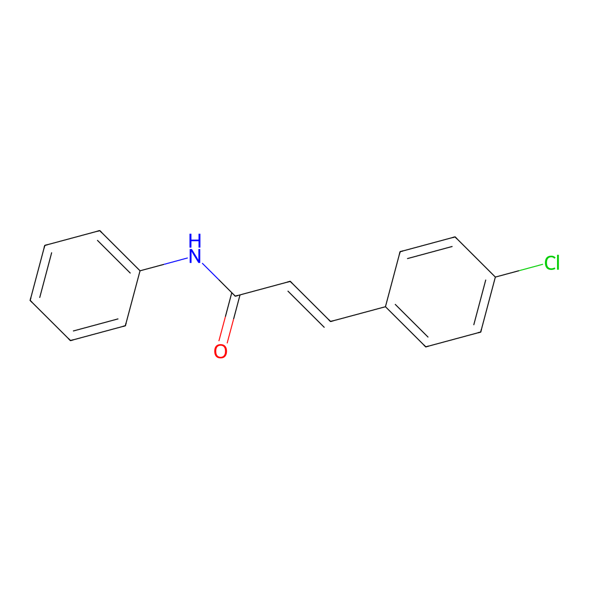 3-(4-chlorophenyl)-N-phenylprop-2-enamide molecular structure, CAS 101681-92-9